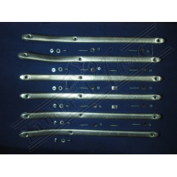 C 289/B  SET 6 LISTELLI ALLUMINIO PER PEDANA CON VITI  125 LI I-II Ser. 